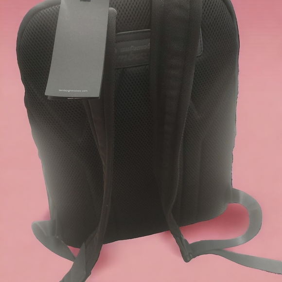 Lamborghini black luxury backpack with dust bag - Picture 2 of 5